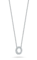 Roberto Coin "Tiny Treasures" Love Letter O in Diamonds