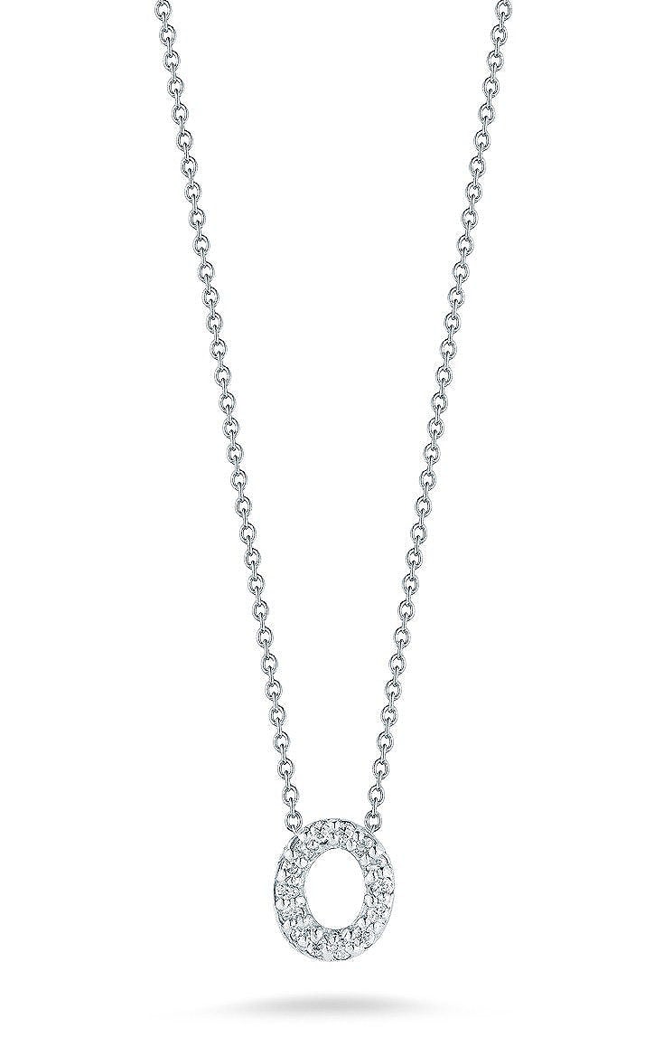Roberto Coin "Tiny Treasures" Love Letter O in Diamonds