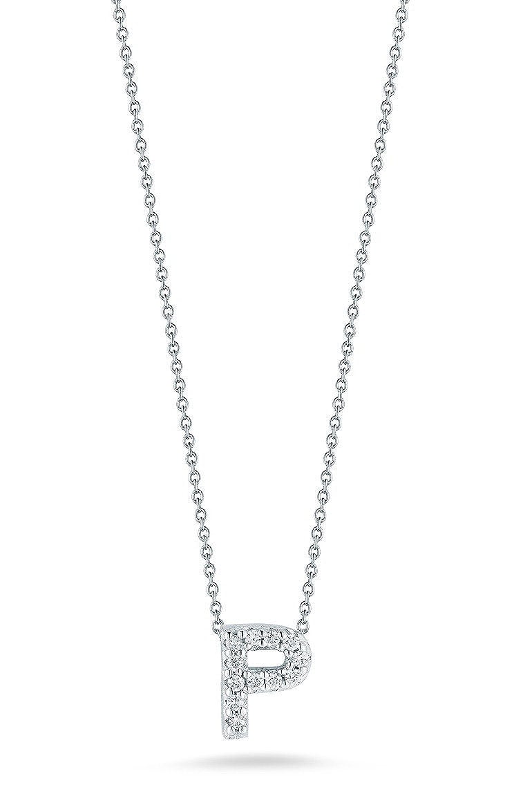 Roberto Coin "Tiny Treasures" Love Letter P in Diamonds