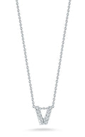 Roberto Coin "Tiny Treasures" Love Letter V in Diamonds