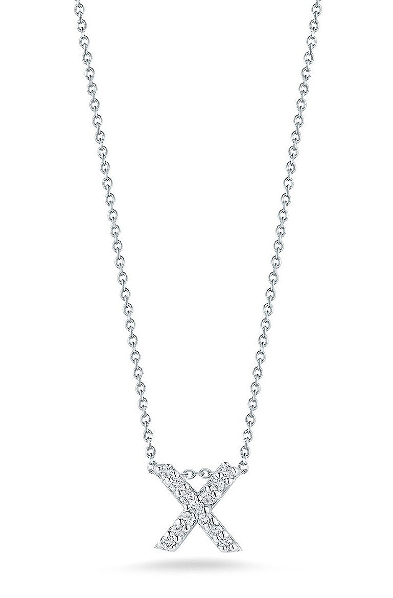 Roberto Coin "Tiny Treasures" Love Letter X in Diamonds