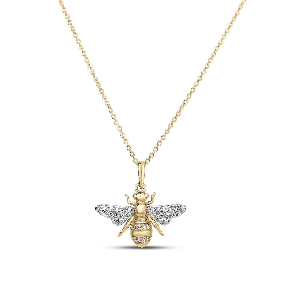 Roberto Coin Tiny Treasures Diamond Bumblebee Necklace