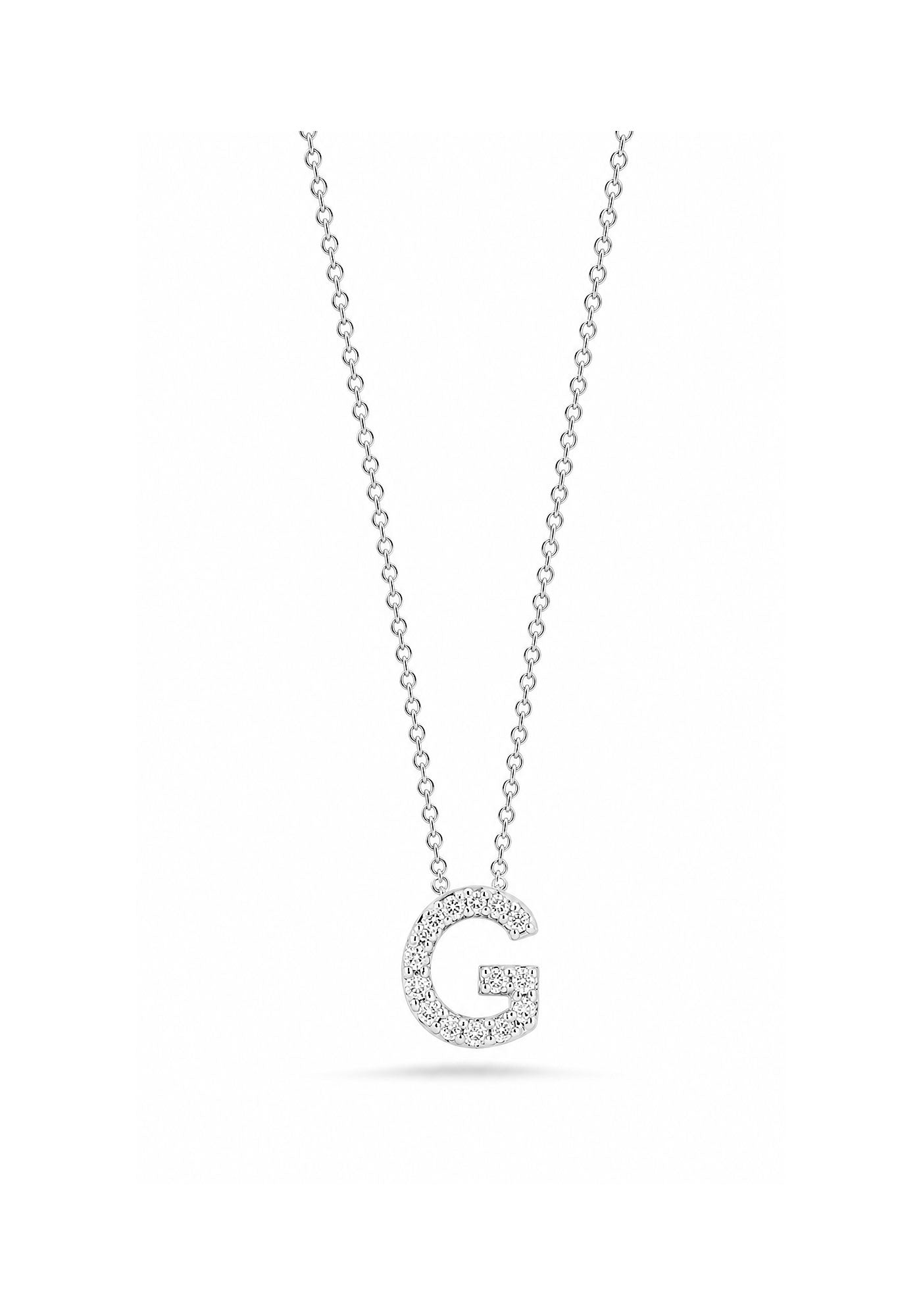"Tiny Treasures" Love Letter G in Diamonds