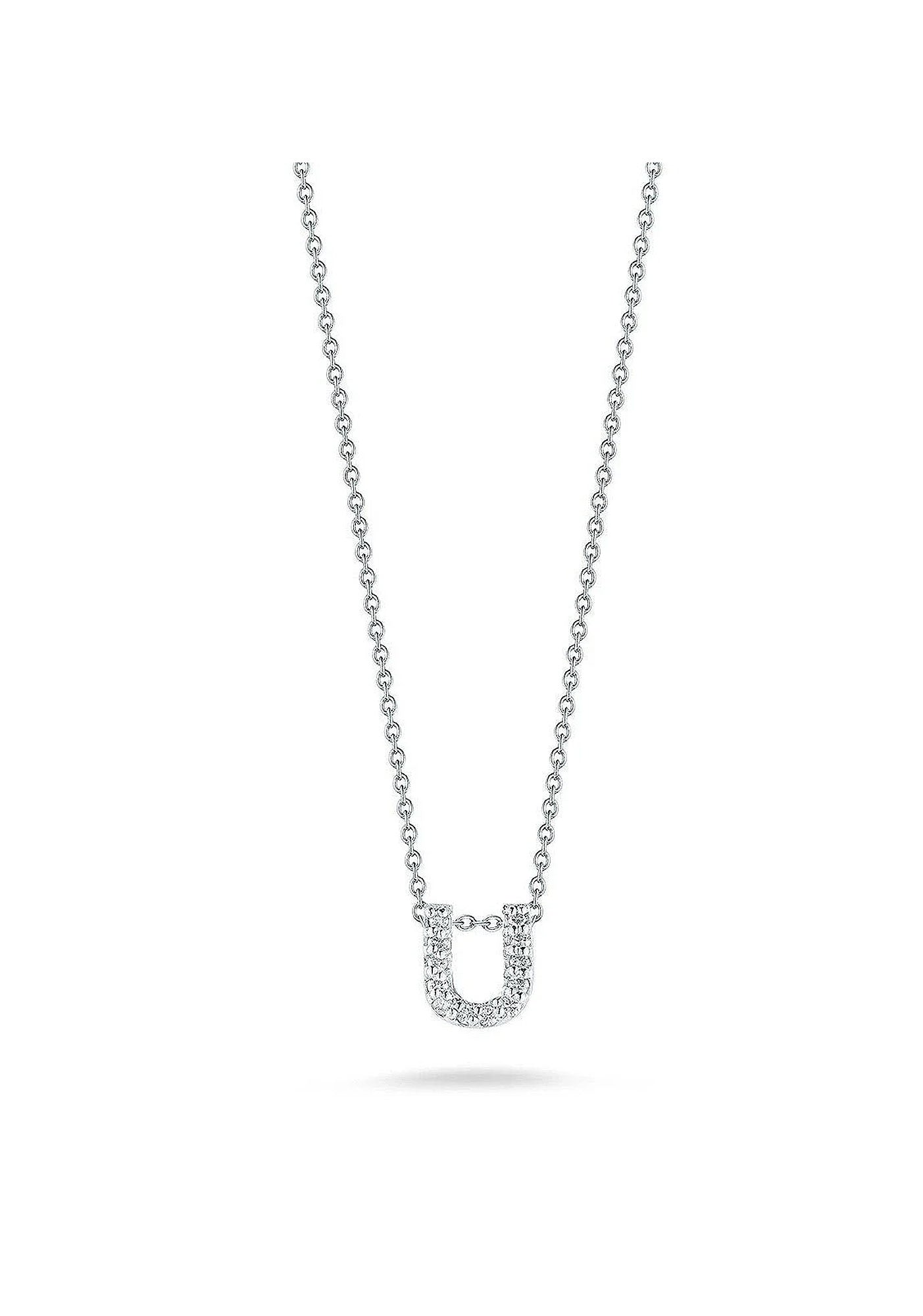 "Tiny Treasures" Love Letter U in Diamonds