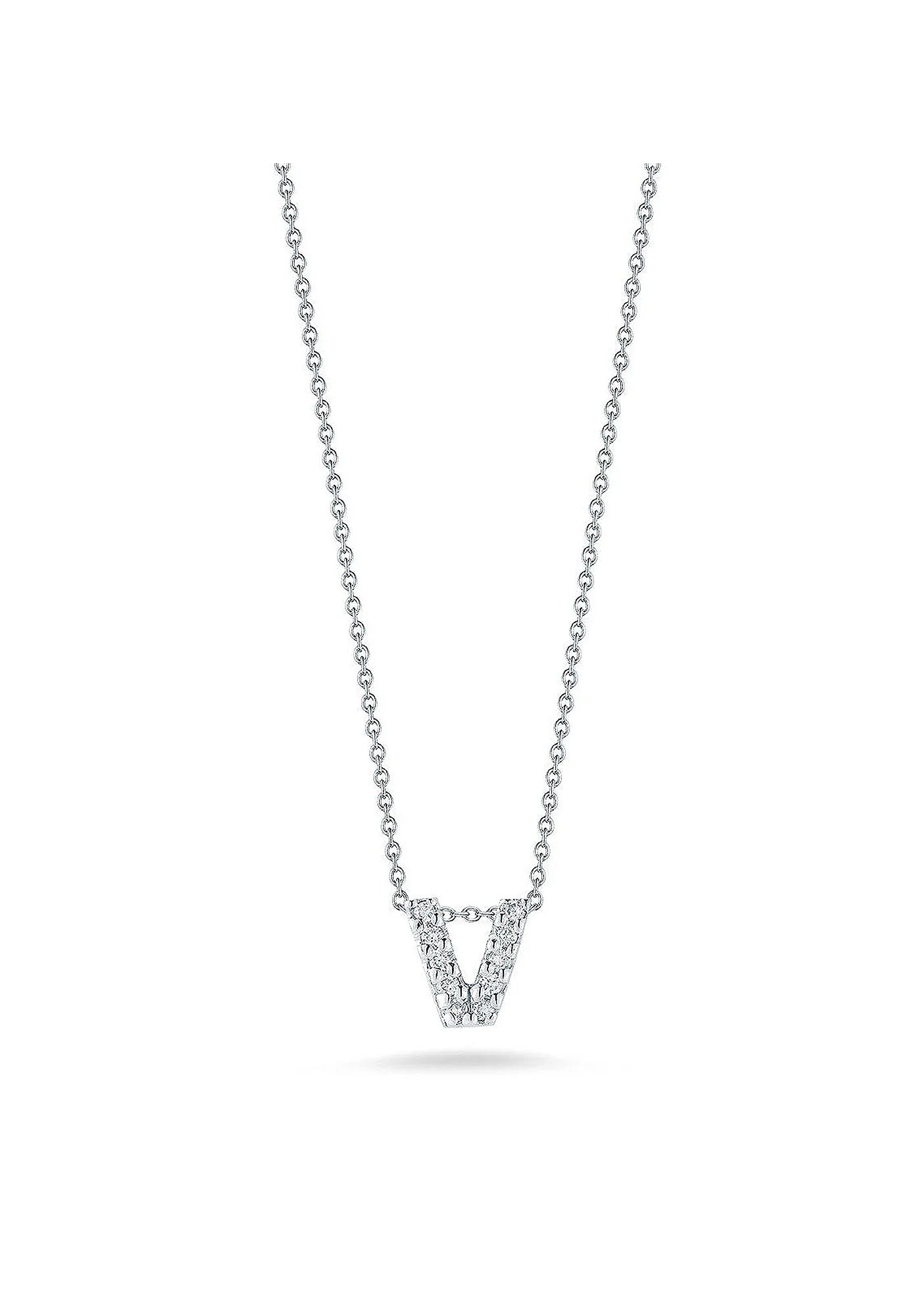 "Tiny Treasures" Love Letter V in Diamonds