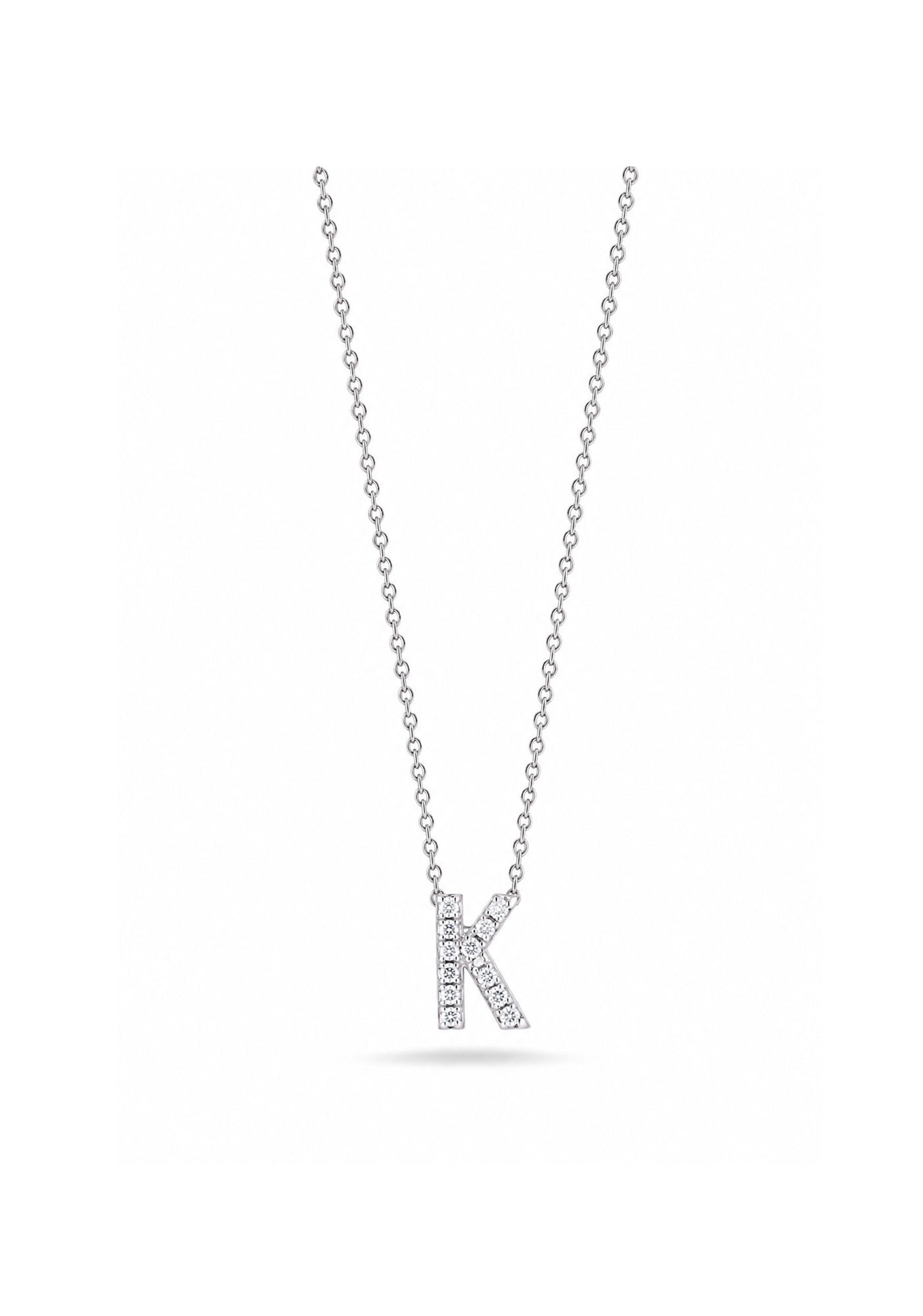 "Tiny Treasures" Love Letter K in Diamonds