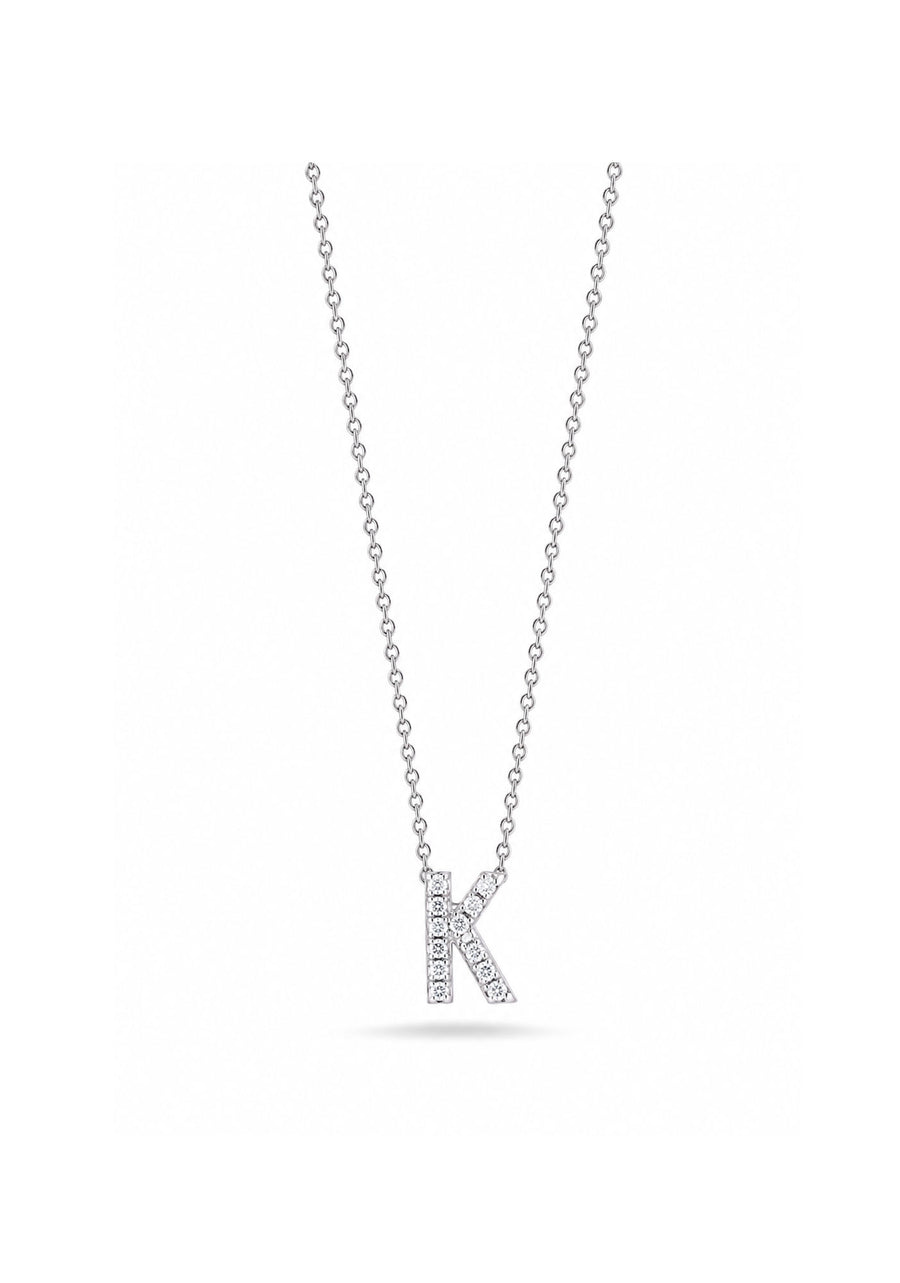 "Tiny Treasures" Love Letter K in Diamonds