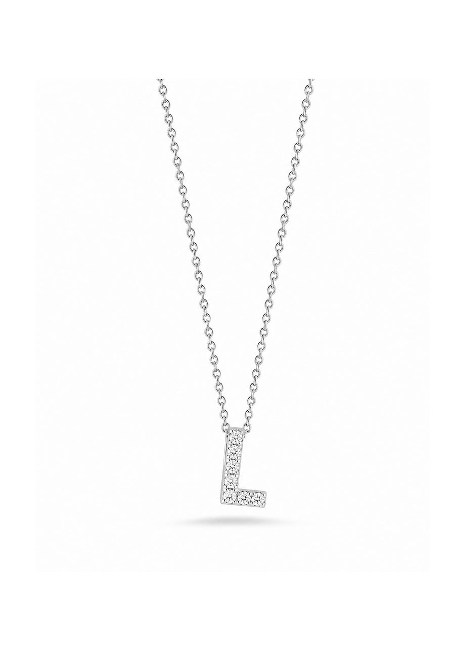 "Tiny Treasures" Love Letter L in Diamonds