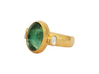 "Rune" Gold Tourmaline & Diamond Ring