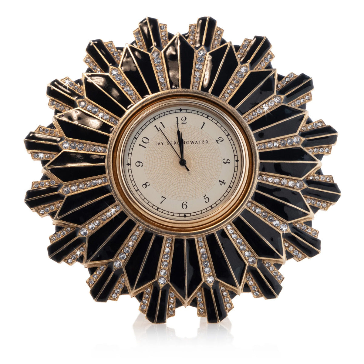 Jay Strongwater Clarence Art Deco Clock