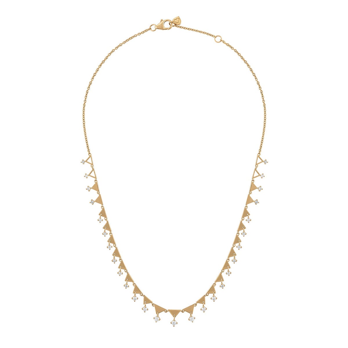 Eden Presley 14kt Yellow Gold Diamond Shine Collar Necklace