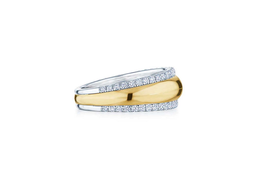 Orbit Wedding Ring with Diamonds