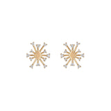 Eden Presley 14kt Yellow Gold Sparkle Stud Medium Diamond Earrings
