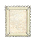 Jay Strongwater Emilia Stone Edge 3" x 4" Frame - Crystal Pearl