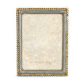 Jay Strongwater Lucas Stone Edge 5" x 7" Frame - Silver