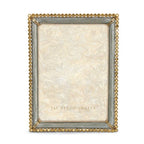 Jay Strongwater Lucas Stone Edge 5" x 7" Frame - Silver