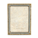 Jay Strongwater Lucas Stone Edge 5" x 7" Frame - Silver