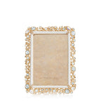 Jay Strongwater Emery Bejeweled 4" x 6" Frame - Baby Blue