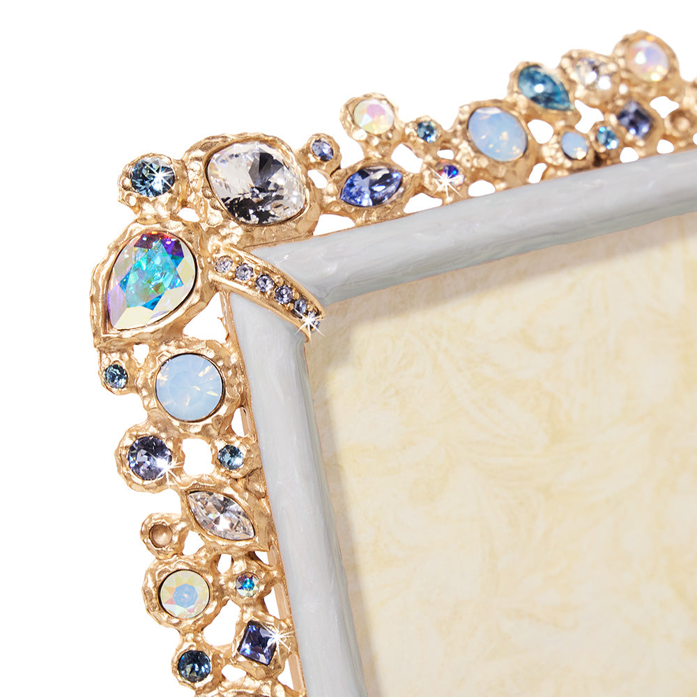 Emery Bejeweled 4" x 6" Frame - Baby Blue