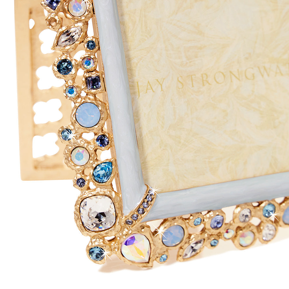 Emery Bejeweled 4" x 6" Frame - Baby Blue