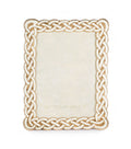 Jay Strongwater Mika Braided 5" x 7" Frame - Golden