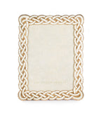 Jay Strongwater Mika Braided 5" x 7" Frame - Golden