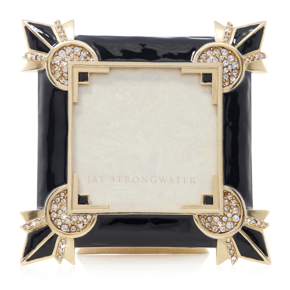 Jay Strongwater Dorothy 3" x 3" Art Deco Frame