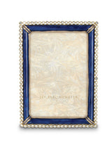 Jay Strongwater Lorraine Stone Edge 4" x 6" Frame - Delft Garden