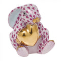 Herend Bunny With Heart - Raspberry