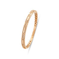 Terzihan Diamond Shield Slim Bracelet in 18kt Rose Gold