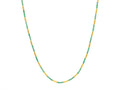 Gurhan "Vertigo" 24kt Yellow Gold Short Linked, Emerald Station 16" Necklace