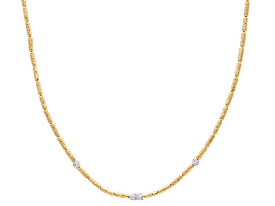 Gurhan "Vertigo" Gold Single Strand Short Diamond Necklace