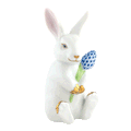 Herend Blossom Bunny - White-Sapphire