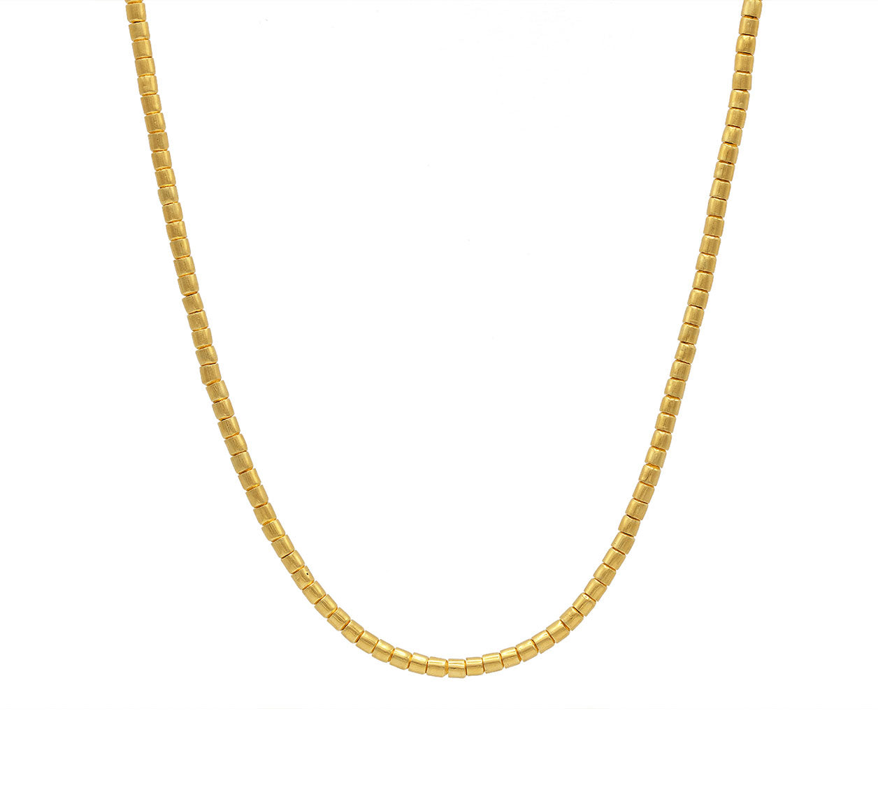 Gurhan "Vertigo" Gold Beaded Single-Strand Short Diamond Necklace
