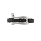 Black Leather Bracelet With Stirrup Detail