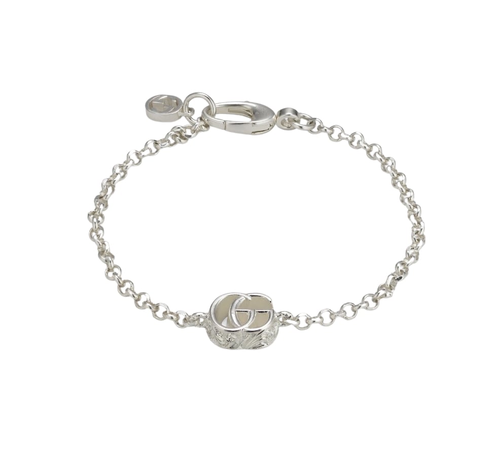Gucci "GG Marmont" Sterling Silver Bracelet