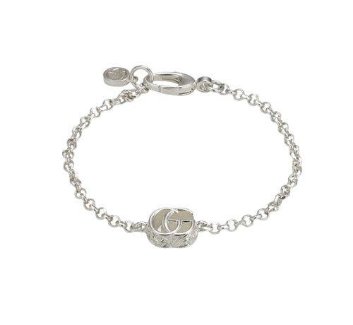 Gucci "GG Marmont" Sterling Silver Bracelet