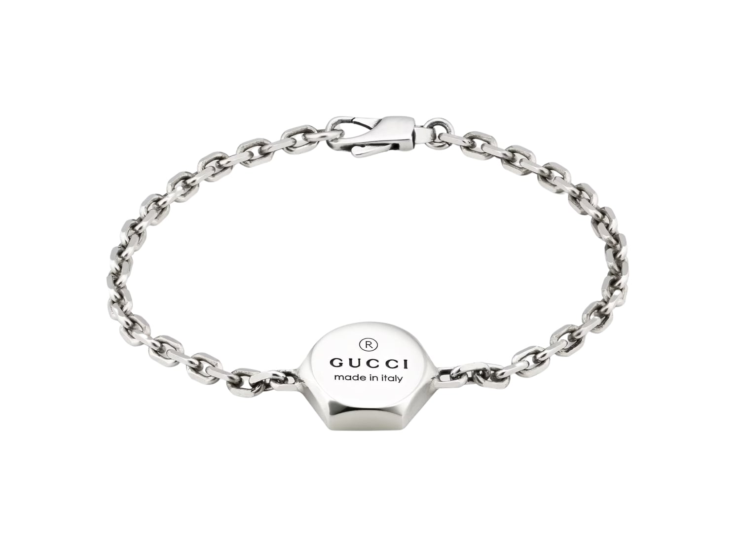Gucci Sterling Silver Trademark Bracelet