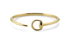 "Horsebit" 18kt Yellow Gold Cuff Medium Bracelet