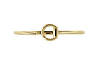 "Horsebit" 18kt Yellow Gold Cuff Bracelet