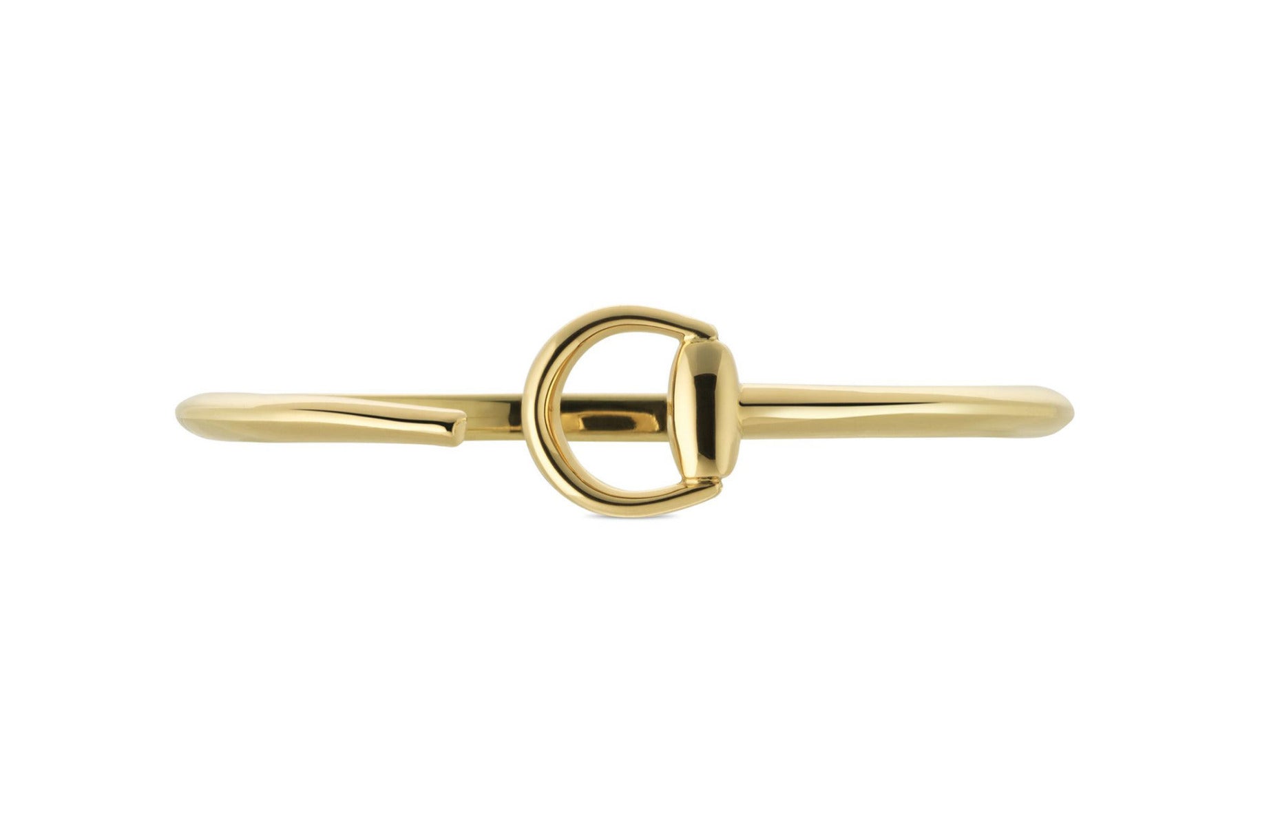"Horsebit" 18kt Yellow Gold Cuff Bracelet