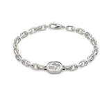 Gucci "Interlocking G" Sterling Silver Bracelet