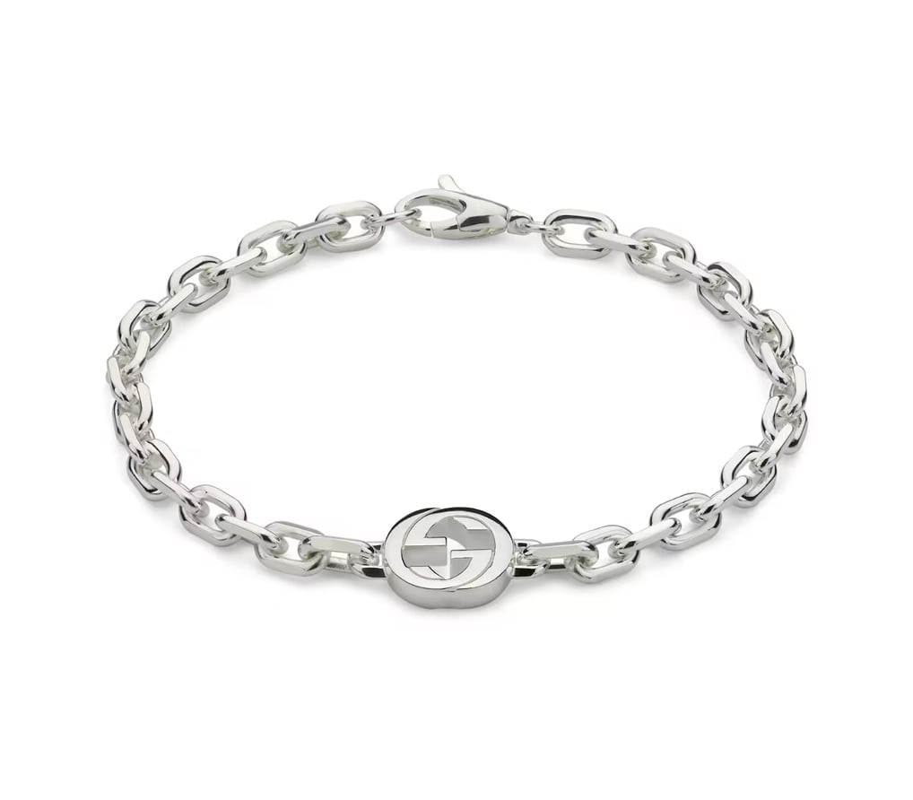 Gucci "Interlocking G" Sterling Silver Bracelet
