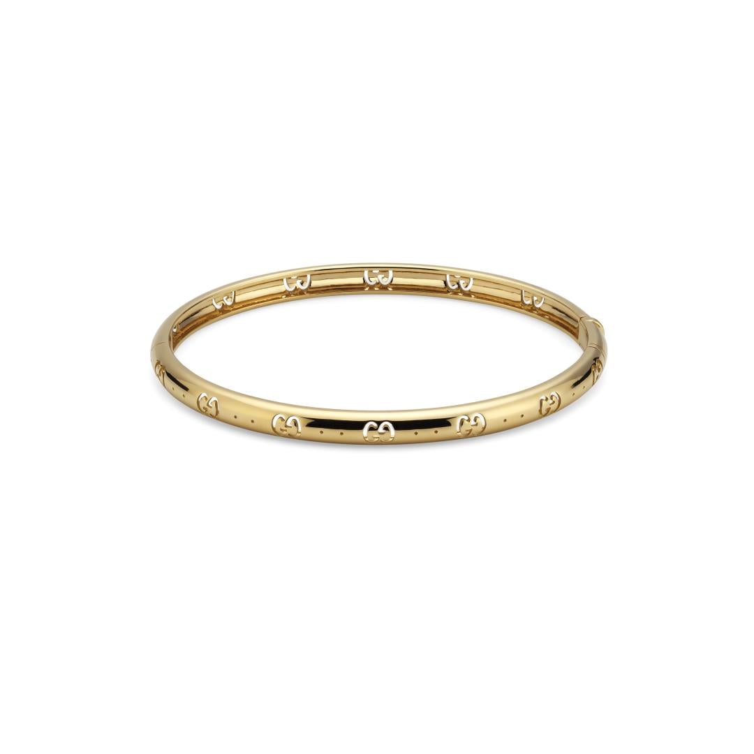 Gucci "Icon" 18kt Yellow Gold GG Bracelet