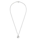 Gucci "Interlocking G" Aureco Sterling Silver Pendant Necklace