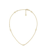 "Interlocking G" 18kt Yellow Gold Station Necklace