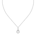 Gucci "Horsebit" 18kt White Gold Diamond Necklace
