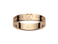 Gucci "Icon" 18kt Rose Gold Thin Women's Band (6.75)