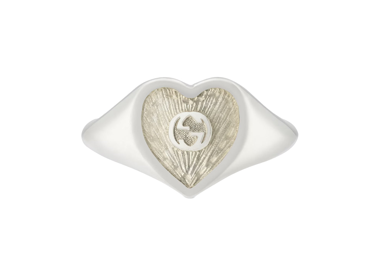 Gucci Heart Interlocking G Sterling Silver Ring (14)
