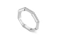 Gucci "Link to Love" 18kt White Gold Diamond Ring (6.5)